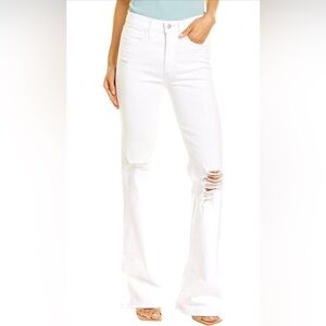 JOE’S JEANS HIGH RISE FLARE IN LUPITA WHITE SIZE 24 NEW